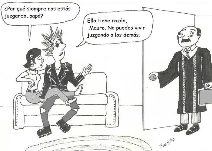 Caricatura: Vida de juez