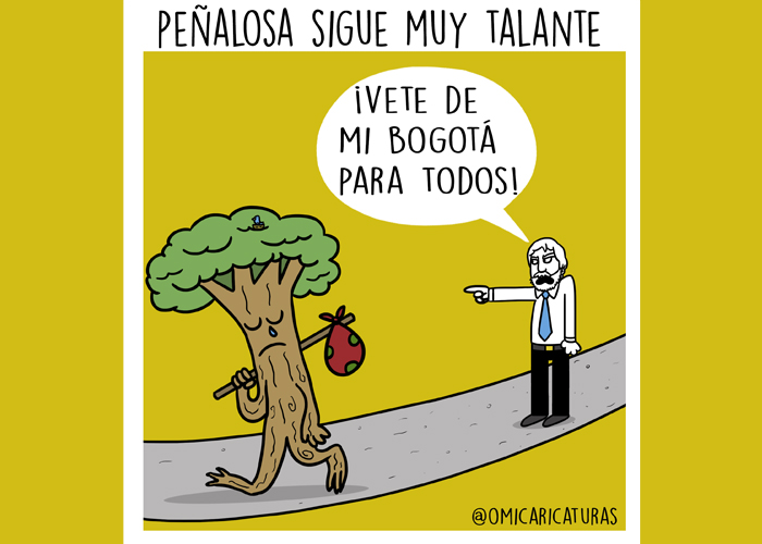 Caricatura: Peñalosa, el talador
