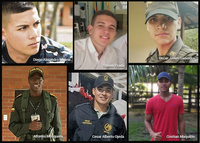 Los muchachos que cayeron por la bomba del ELN