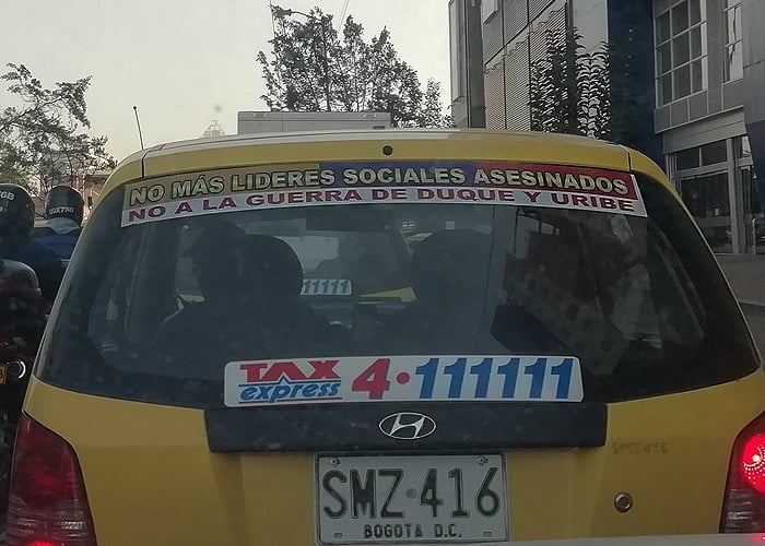 El taxista que no soporta a Duque
