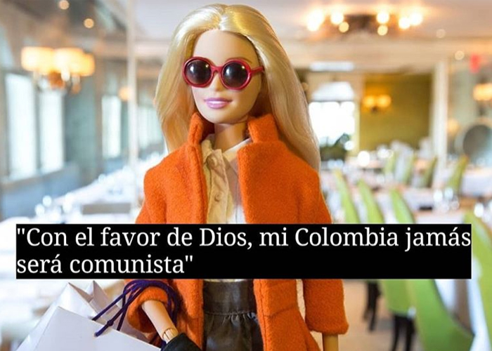 La página donde Marta Lucía, Uribe y Fajardo son Barbie y Ken, colombianos de bien