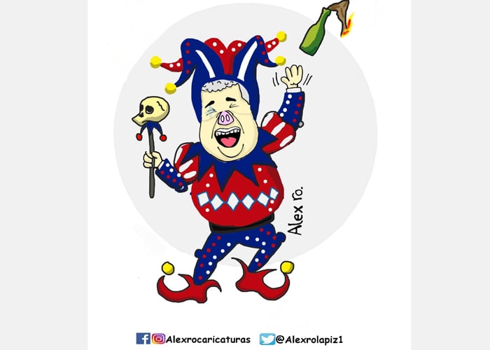 Caricatura: El bufón del imperialismo