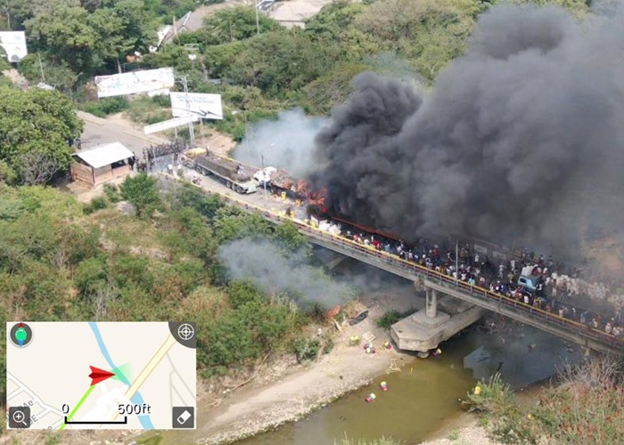 ¿Así lucha el comunismo?, ¿quemando alimentos y medicinas?