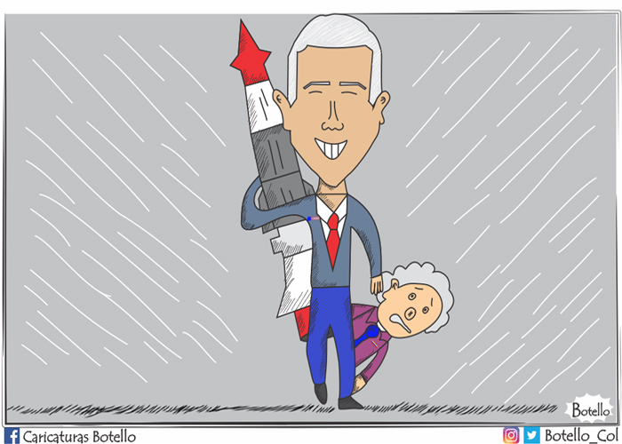 Caricatura: La contundente advertencia de Mike Pence