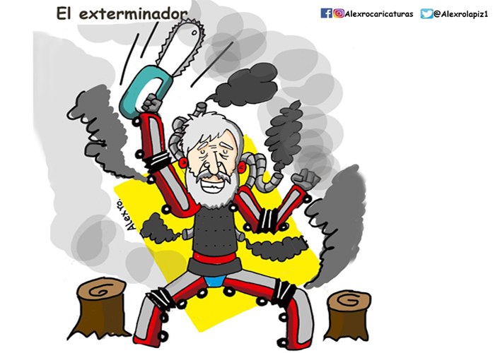 Caricatura: Peñalosa, el exterminador
