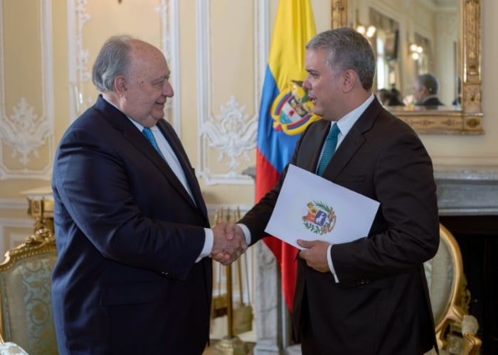 El embajador de Juan Guaidó en Colombia empieza a ejercer