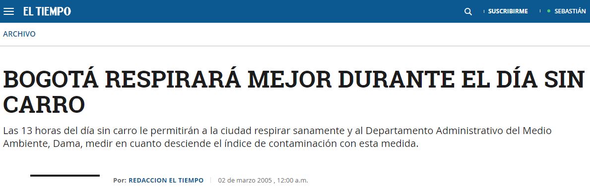  - Lo que oculta el día sin carro y moto