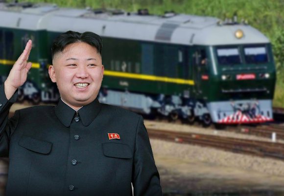 El lujoso e intimidante tren de guerra de Kim Jong-un