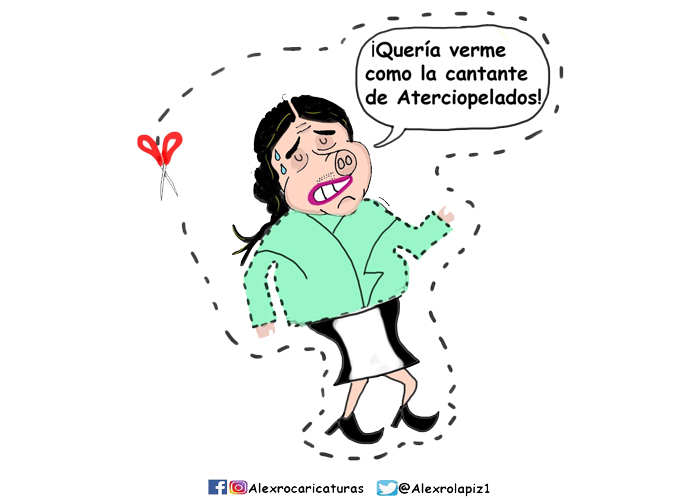 Caricatura: La primera dama de origami