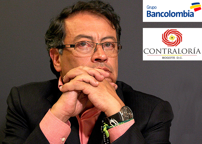 Pugna entre Bancolombia y Contraloría de Bogotá por recursos de campaña de Petro