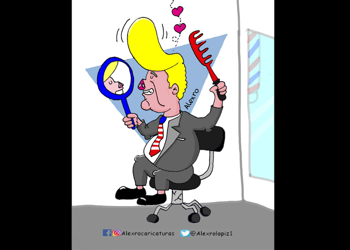 Caricatura: El nuevo look de Duque