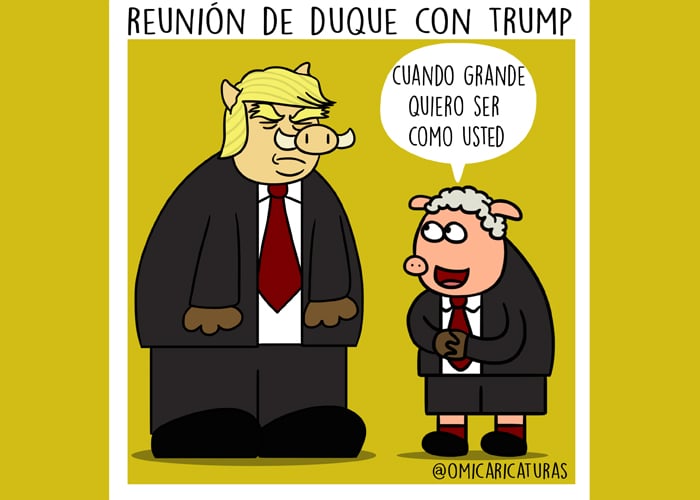 Caricatura: Presidente Trump, cuando sea grande quiero ser como usted