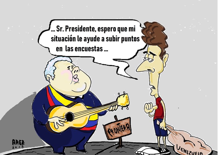 Caricatura: Venezuela, una ayuda humanitaria para Duque