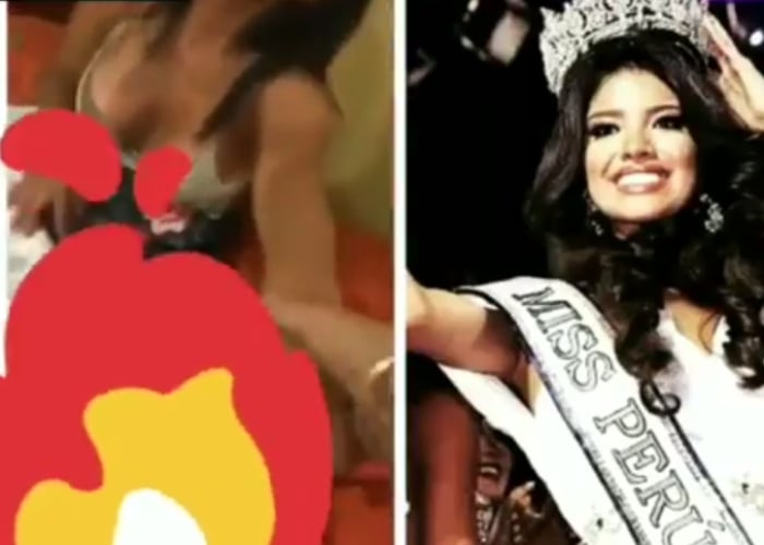 Por escandaloso vídeo íntimo destituyen a Miss Perú