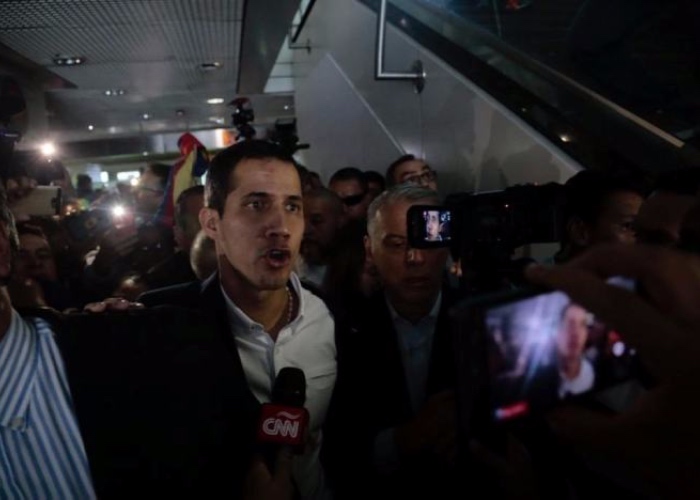 Guaidó logró entrar a Venezuela