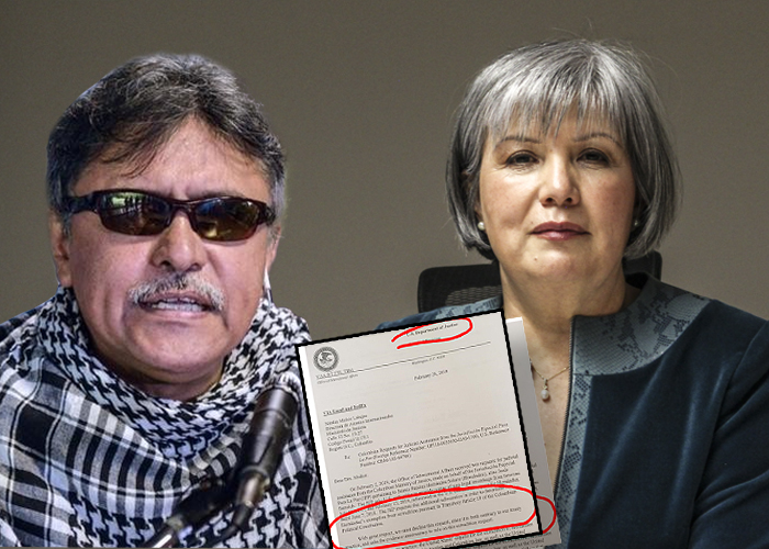 Estados Unidos dice No a las pruebas contra Santrich