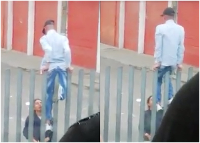 VIDEO: Por gamín quedó engarzado en TransMilenio