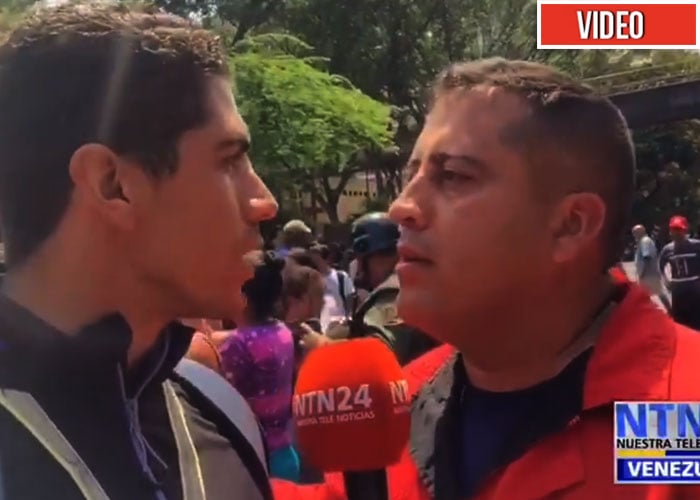 [VIDEO] Así intimidan los milicianos de Maduro a los periodistas en Venezuela