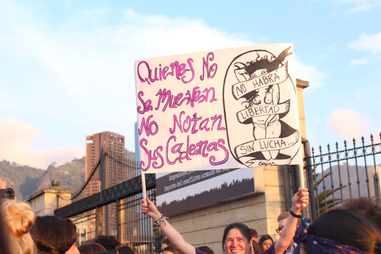  - Mujeres colombianas también alzaron su voz para hacerse respetar