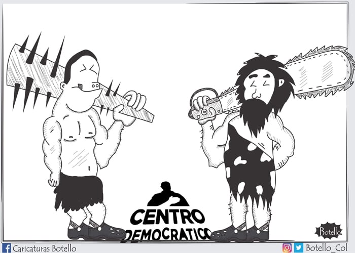 Caricatura: División en el Centro Democrático