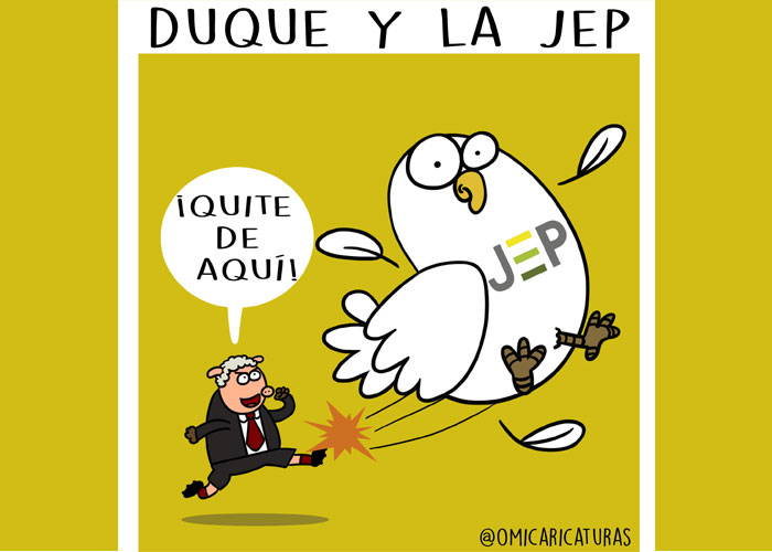Caricatura: La patada de Duque a la JEP