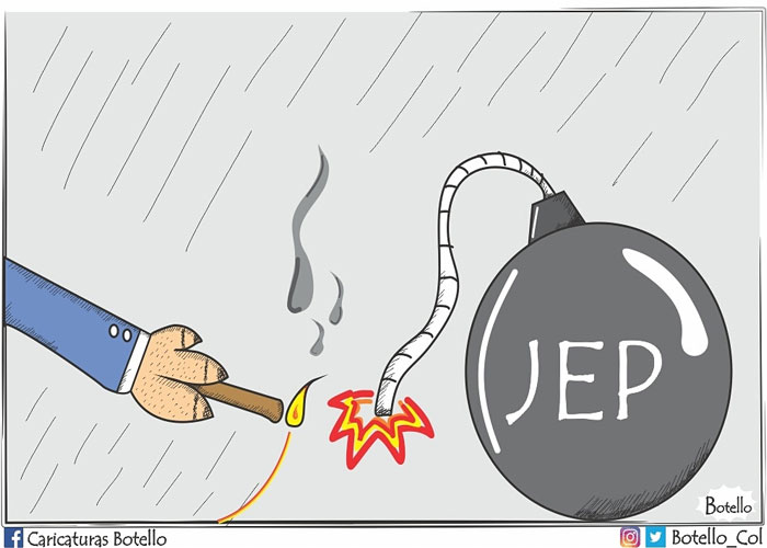 Caricatura: La JEP, una bomba de tiempo