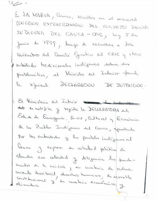  - El día que Néstor H. Martínez firmó un acuerdo con los indígenas que no se cumplió