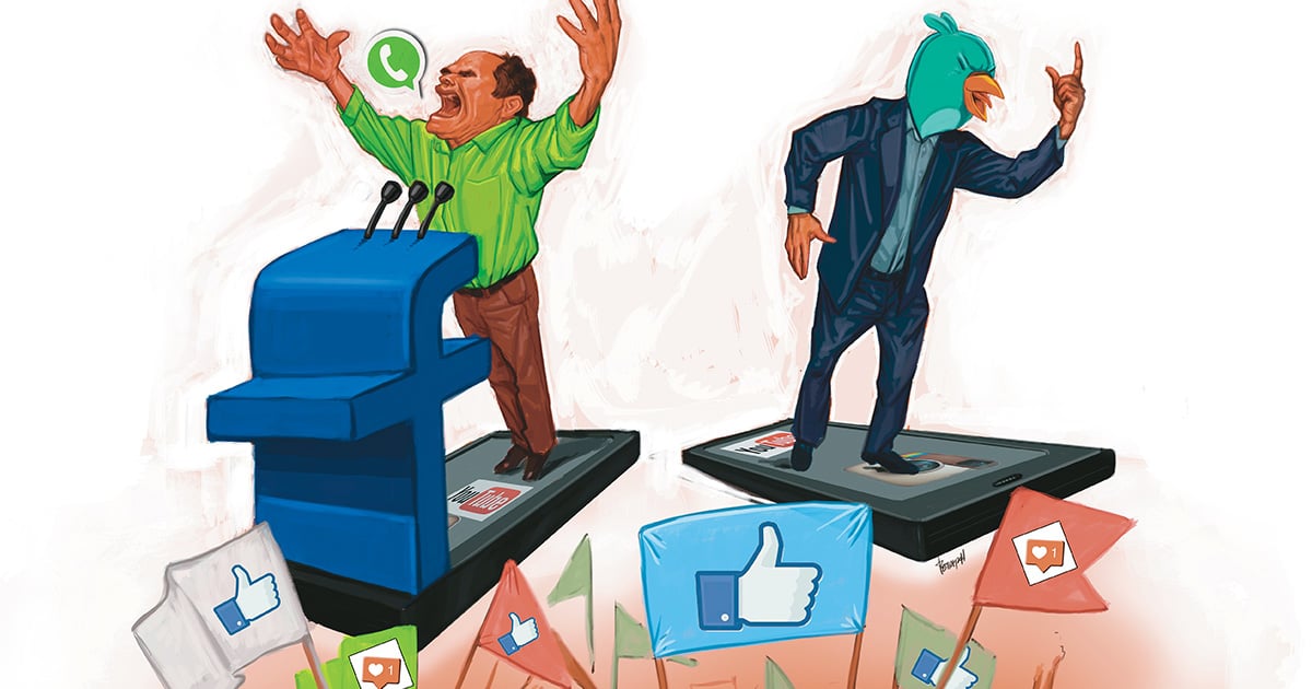 Las redes sociales, un nuevo campo de batalla en política