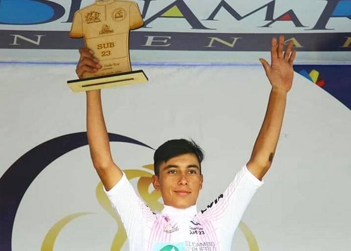 Dylber Cabrera, el nariñense que la rompió en la Vuelta a Cundinamarca