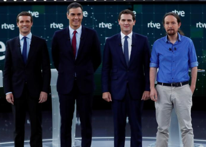 Los 4 grandes que se la juegan en las elecciones del domingo en España