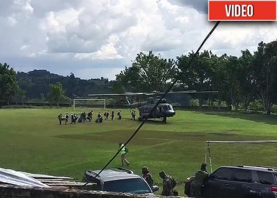  - VIDEO: En estampida se fueron Duque y su comitiva del Cauca