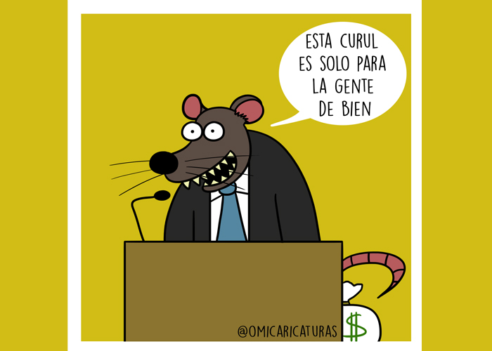 Caricatura: Solo senadores de bien