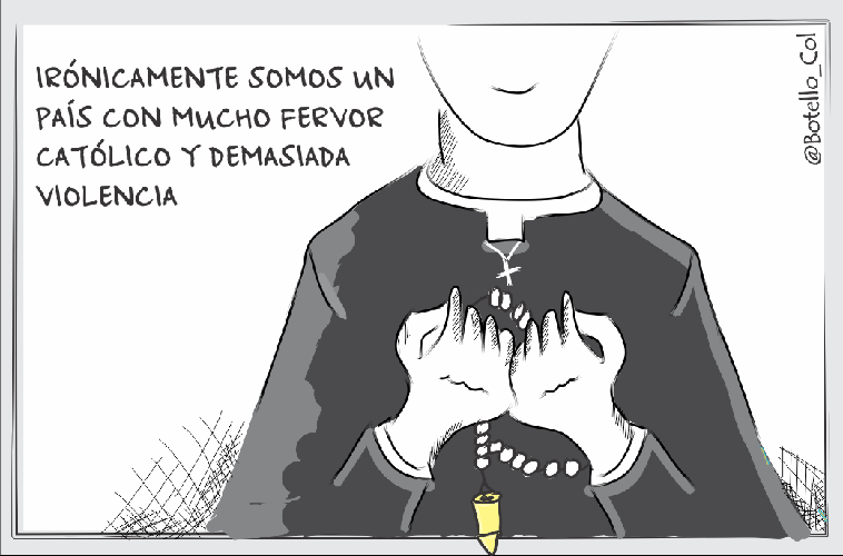 Caricatura: Entre el fervor y la violencia