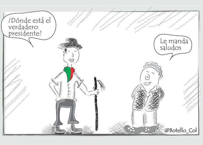 Caricatura: ¿Dónde está el verdadero presidente?
