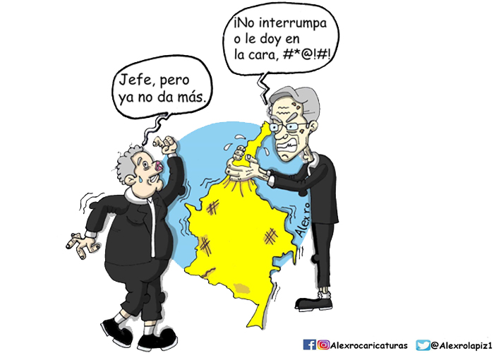 Caricatura: El patrón del mal