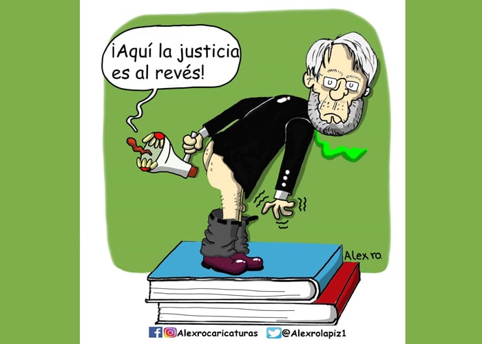 Caricatura: Colombia y su justicia al revés
