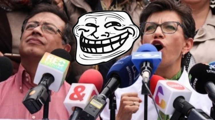 Los troles de Petro y Claudia López