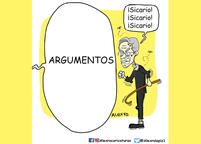 Caricatura: El declive de Uribe