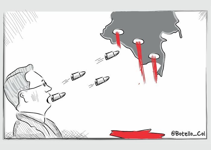 Caricatura: El señor violento