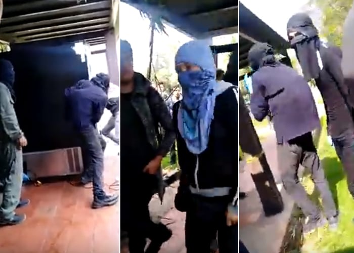 VIDEOS: El ataque de los capuchos a la Universidad Nacional
