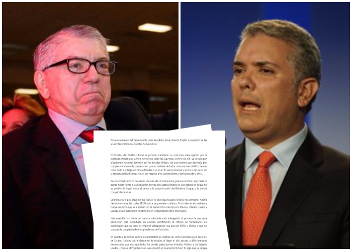 Defendemos los logros de Colombia y Duque, pero no es posible si él no se defiende: César Gaviria