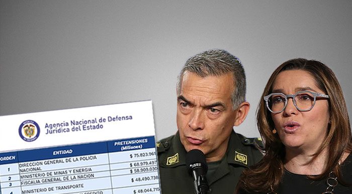  - La Policía y el Ministerio de Minas campeonas en billonarias demandas en su contra