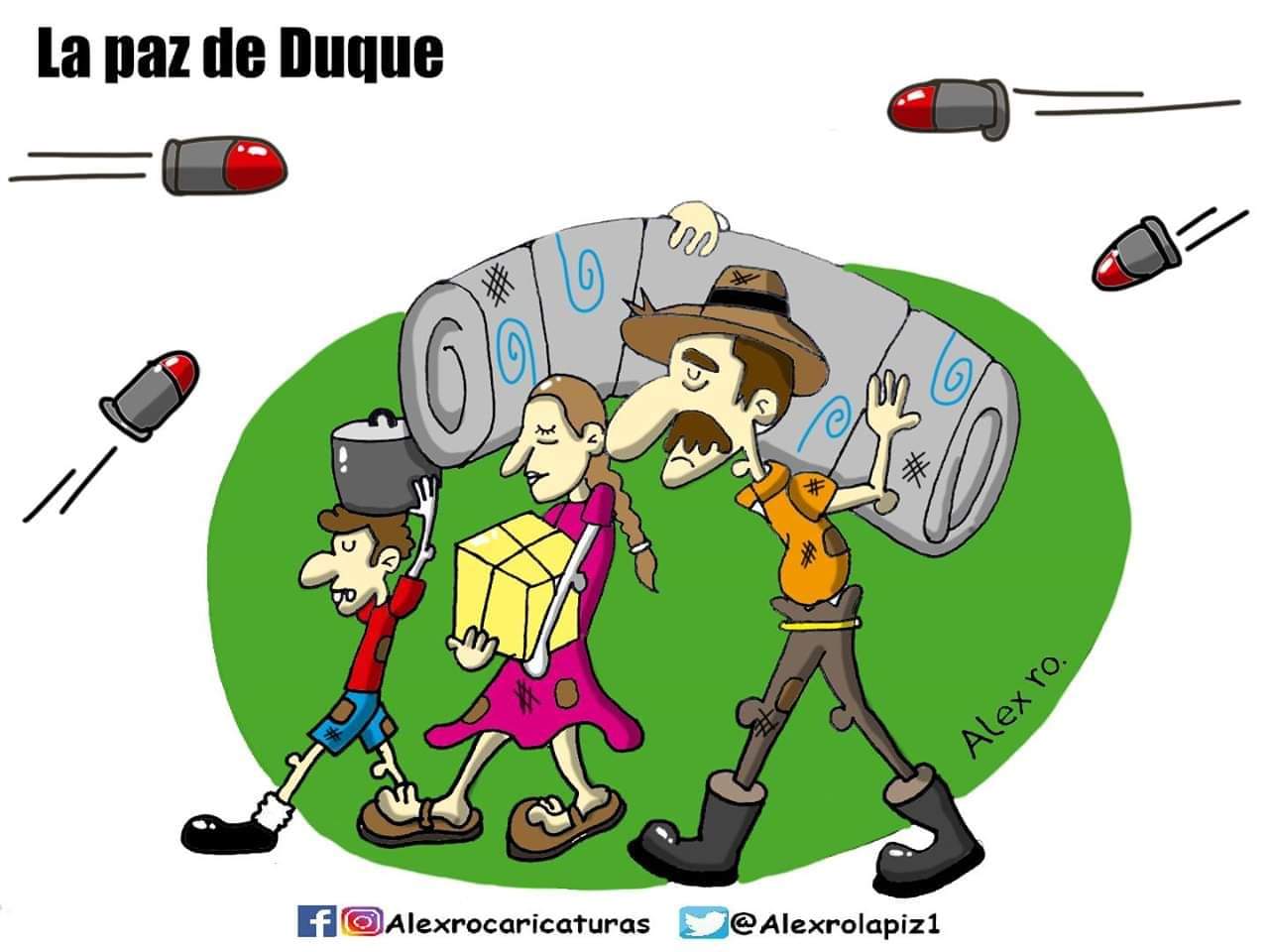 Caricatura: La paz de Duque