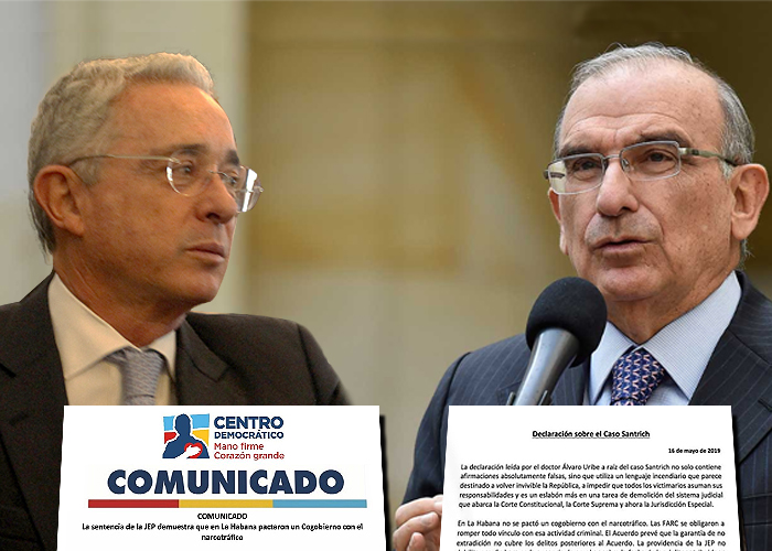 Agresivo intercambio de cartas entre Uribe y De la Calle