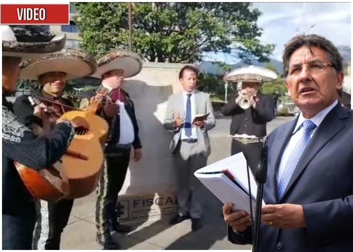 VIDEO: Mariachis sorprenden al Fiscal con un “Ojalá que te vaya bonito”