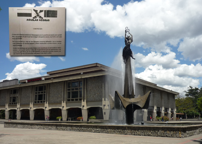 La amenaza de las Águilas Negras a los estudiantes de la UdeA