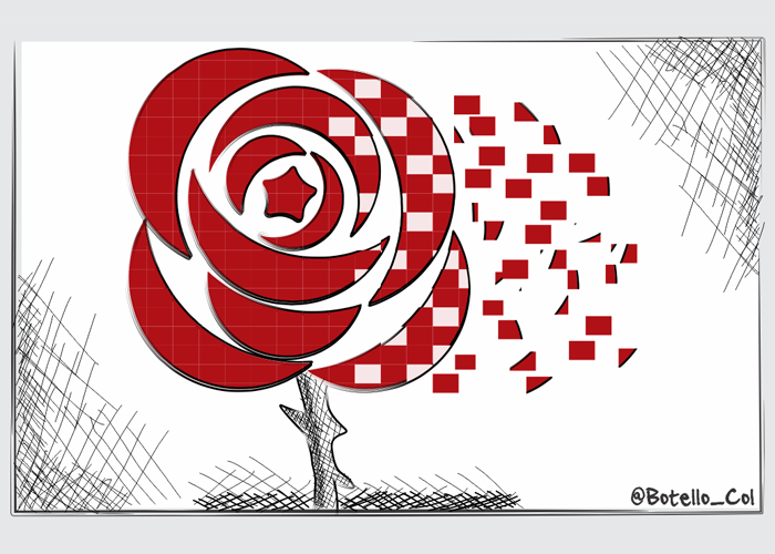 Caricatura: Muere una flor