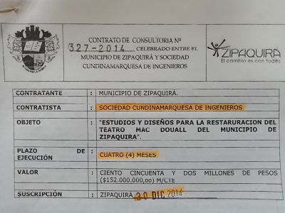  - El eterno contrato para el estudio y restauración del Teatro Roberto Mac Douall