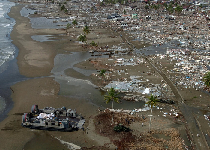 La tragedia de un tsunami