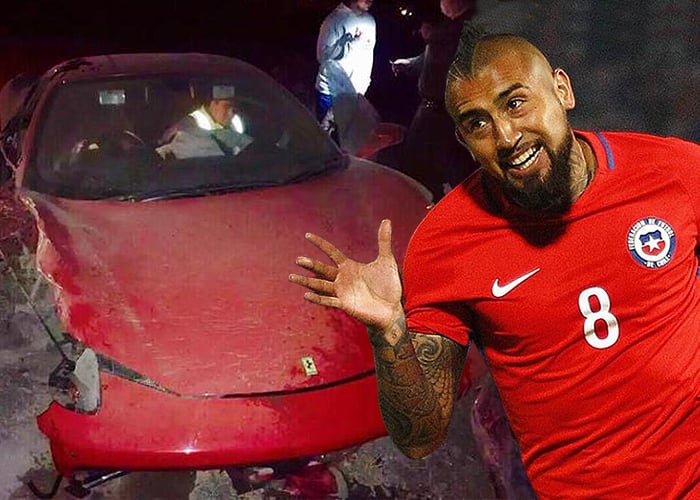 Ferraris chocados y fiestas interminables: los desafueros de Arturo Vidal
